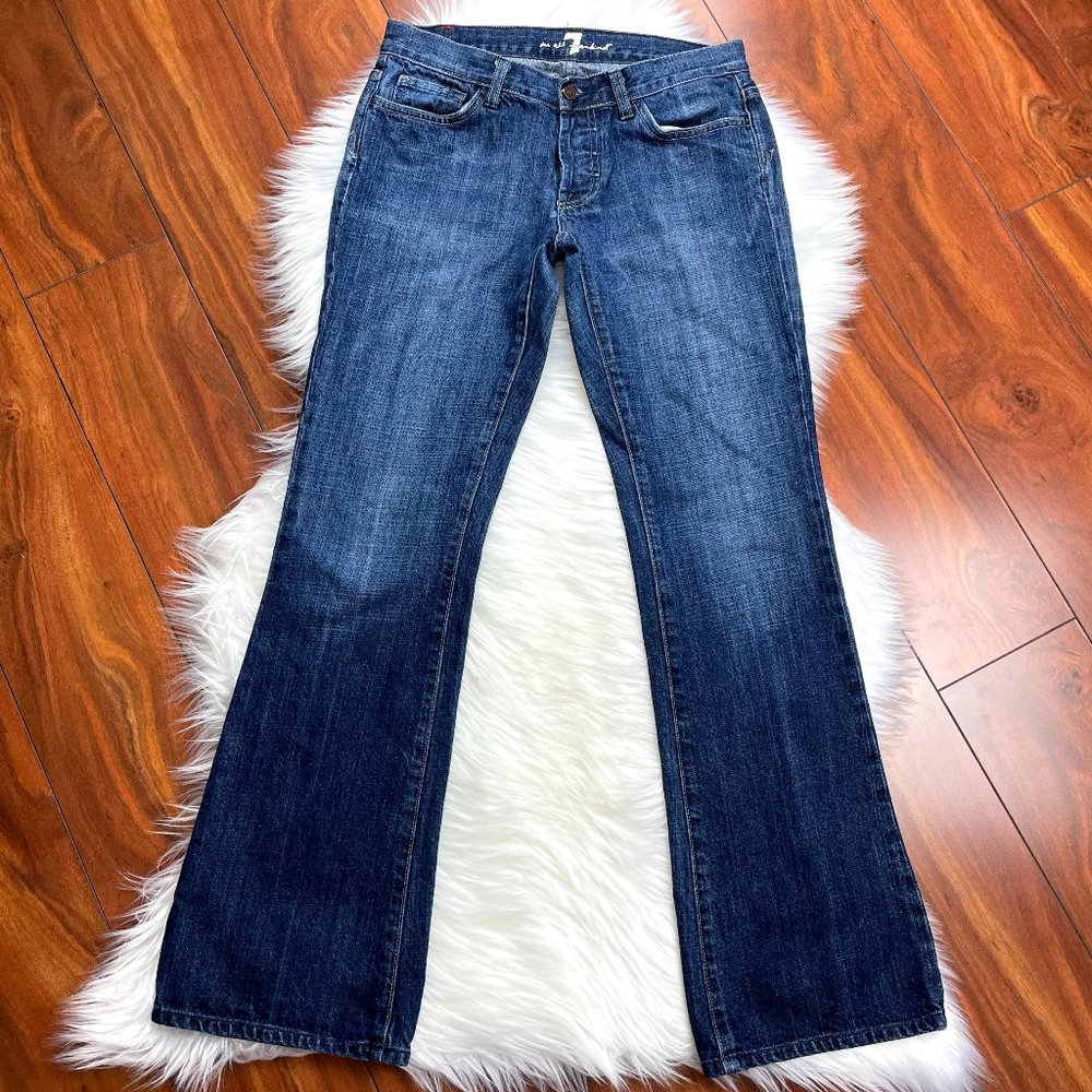 7 For All Mankind Button-fly Bootcut Jeans 30